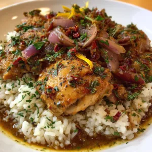 Quick Moroccan chicken dinner in one pot with vegetables and chickpeas
